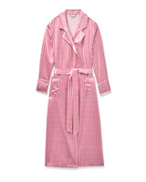 Women's Silk Robe in Love Lines